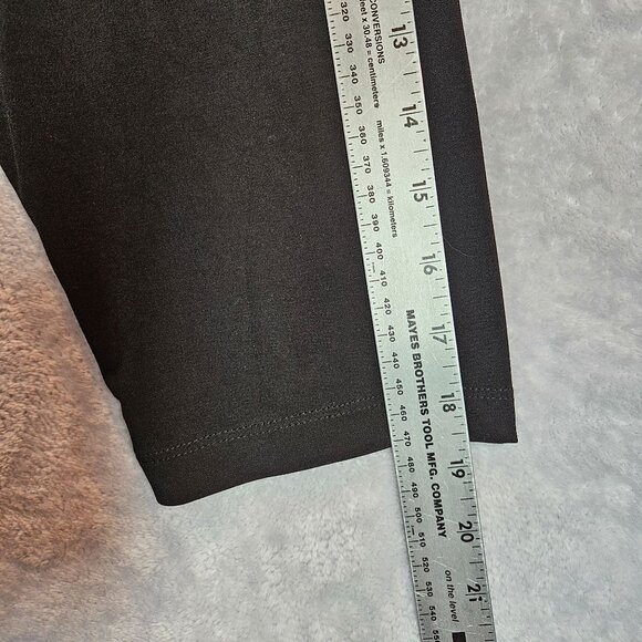 JM collections Womens 1x Black Embroidered V-Neck Top stretch business casual - Picture 7 of 10